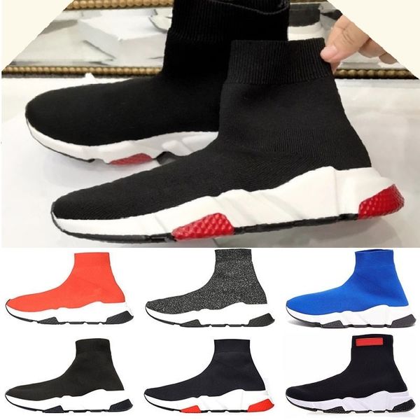 

нове дизайнеѬ fashion luxurys дл женин мђжин speed trainer off red Ѭойной еѬнй плоки, Black