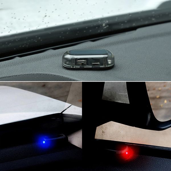 

solar usb power car alarm light anti-theft warning theft blinking anti-theft caution flash blinking security system warning