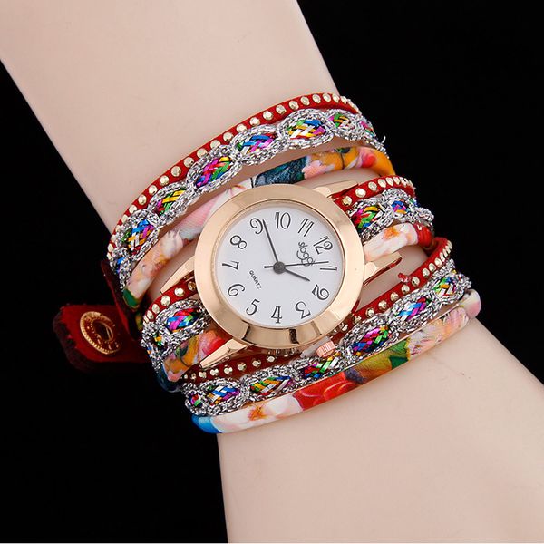 

watch women fine leather band winding analog quartz movement wrist watch women watches luxury %9, Slivery;brown