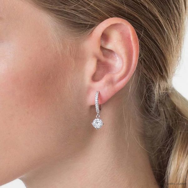

Korean Earrings Valentine's Day Gift Crystal Zircon Earrings Brincos Jewelry Statement Girl Gift 2019 New