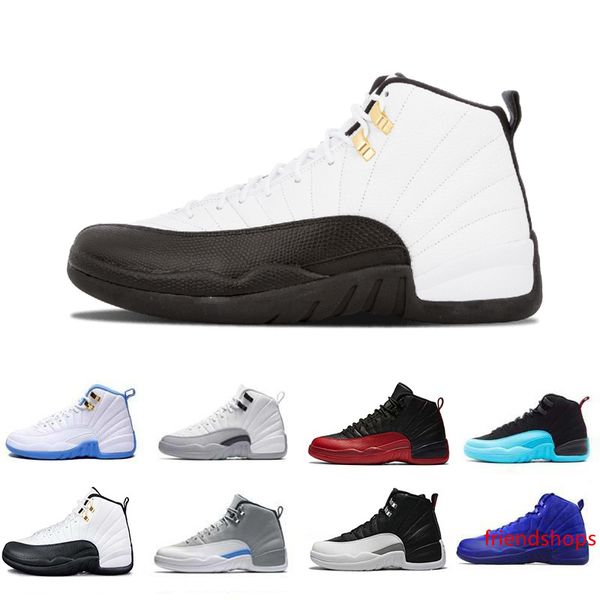 

xii 12 bordeaux dark grey mens basketball shoes sports 12s taxi flu game the master white black athletic trainers sneakers size 41-47