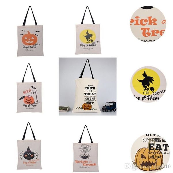 

party supplies hallowmas bags large canvas gift bags cotton drawstring bag with pumpkin bag devil spider hallowmas gifts sack ia552