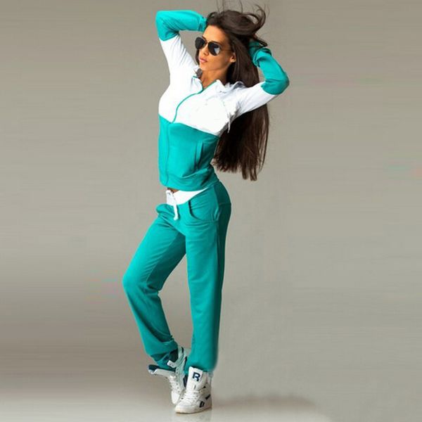 

2019 autumn winter sports suit women overalls rompers womens jumpsuit elegant fitness playsuit two piece set bandage jumpsuit, Black;white