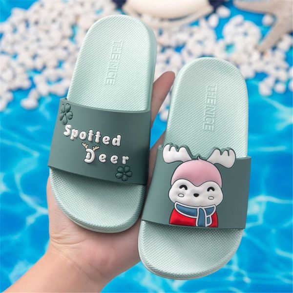 

baby toddler infant casual fashion slippers shoes kids girls boys cartoon cute deer shoes household slippers dropshipping, Black;grey