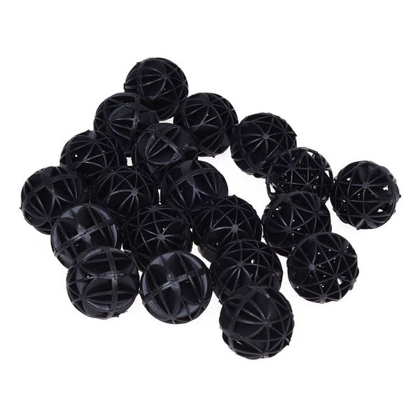 

aquarium bio biochemical ball for pond filter, 26mm, 20-piece, black