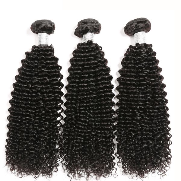 

weaves 8а человеческие волосы кудрявого curly связка 8-30inch перуанского малазийский индийский монгольской бразильский remy выдвижения воло, Black