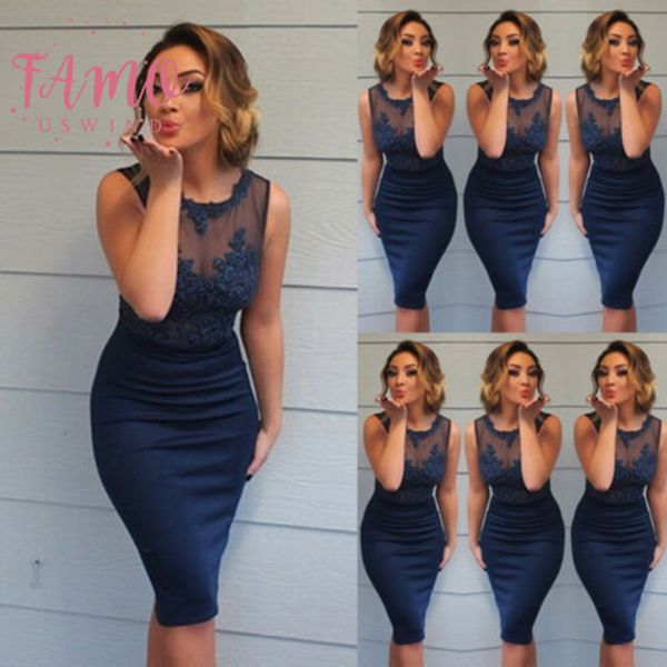 

2020 мода натуральные сексуальные женщины длиной до колен без рукавов сетки sheer hot fix bodycon club party dress топы, Black;gray