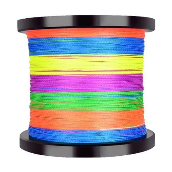 

wholesale 4 strand braided colorful fishing wire 500M 1000M 4 weaves super strong PE fishing line saltwater sea