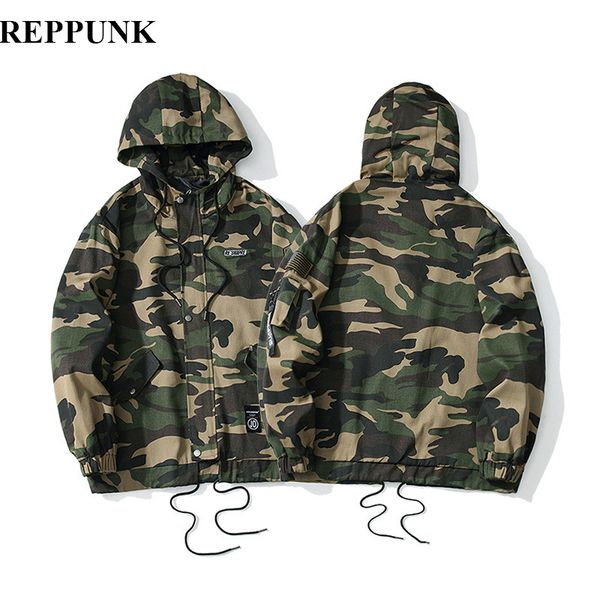 

2019 new camouflage windbreakers jackets men women tactical jacket male autumn hiphop streetwear casual clothing, Black;brown