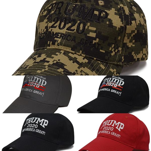 

cajw9 embroidery camouflage donald trump hatflag baseball cap star america great 2020 hat snapback camo letter make adjustable 3d, Blue;gray
