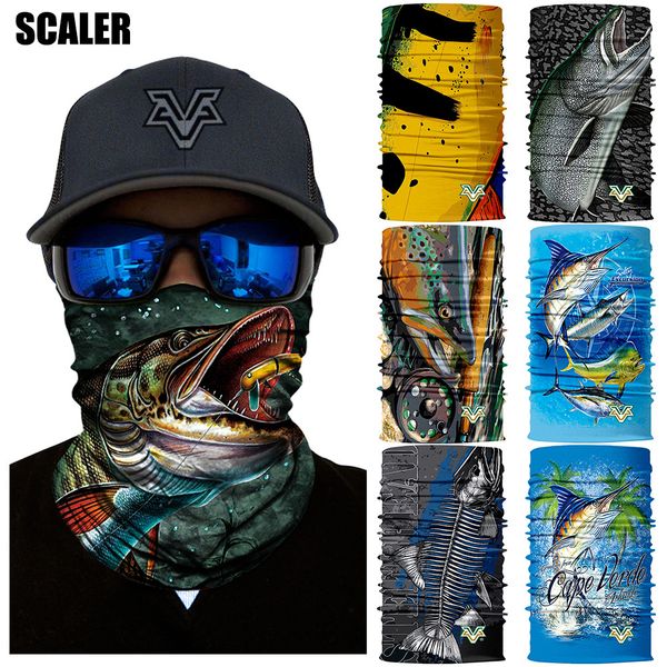 

3d fishing bandana ciclismo outsoors ski balaclava fishing magic neck headband braga cuello face mask windproof hiking headwears, Black