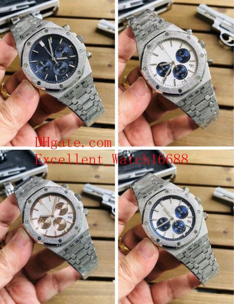 

12 the new recommended men's watch 41mm 2633115454 26320 316 stainless steel vk quartz chronograph working stainless steel frosted mens, Slivery;brown