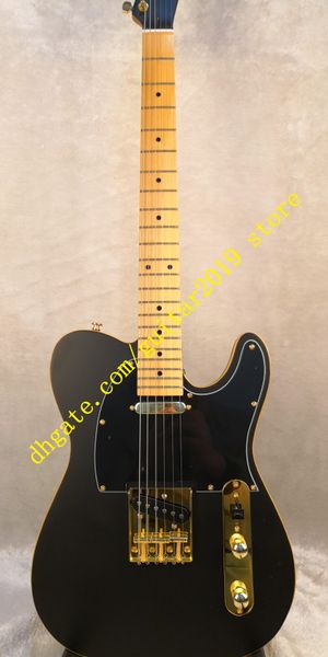 

6 string matte black color basswood body and maple neck electric guitar