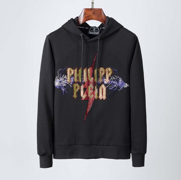 

2019 fashion mens hoodies autumn brand hoodie for mens sweatshirt with patterns luxury men's hooded coats spring clothing m-3xl, Black