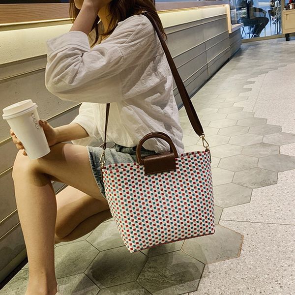 

летняя сумка сумка новая мода сумка wild woven большой емкости плеча