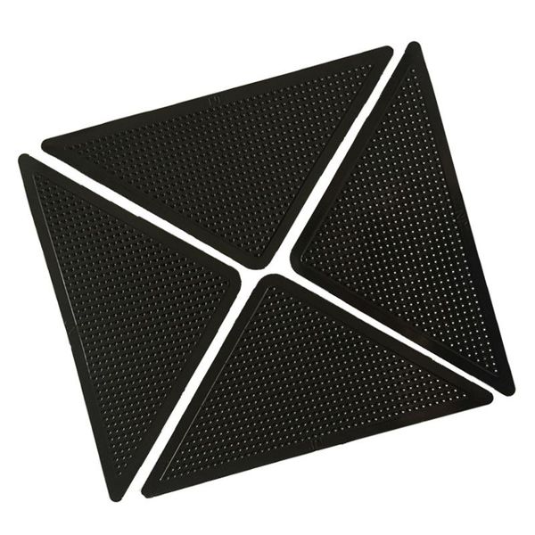 

4x rug carpet mat grippers non slip anti skid reusable washable silicone grip