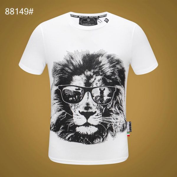 

20fw women mens designer t shirts luxury phillip plain t shirt summer homme off monc white skull superme tee hoodie tracksuits 15, White;black