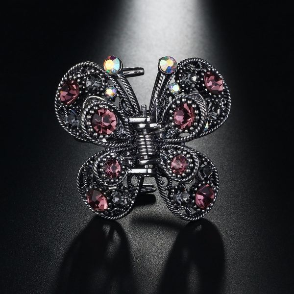 

charms metal hair claw clips butterfly rhinestones hairpins for women hair accessories headdress ornament clips gifts hc215
