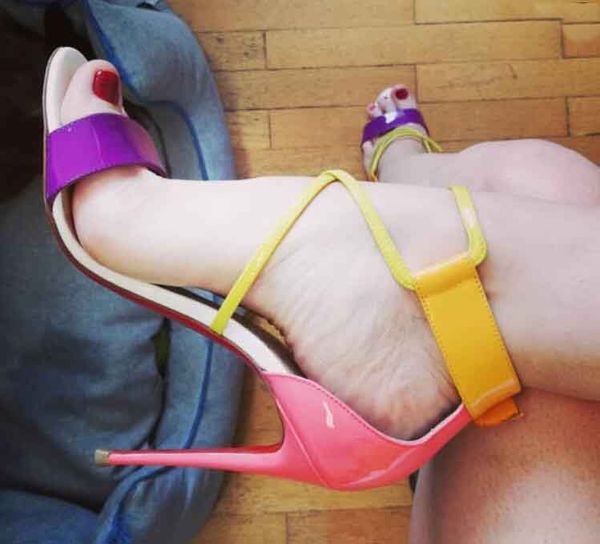 

20s colors sandals lady shoes,brand red soles women sandals choca patent leather sandals latte wedding party dress shoes, Black