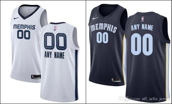 

memphis grizzlies custom men's youth nba embroidery swingman icon association edition jerseys, Black