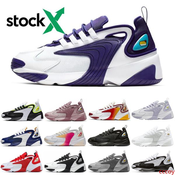 

stock x triple white m2k tekno zoom 2k men women running shoes creamy wolf grey grey infrared designer sports sneakers mens trainer 36-45