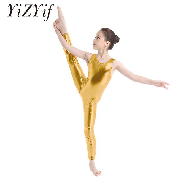 

iixpin gymnastics leotards for girl teamwear metallic tank doll unitard sleeveless shiny ballet dance jumpsuit unitard dancewear, Black;red