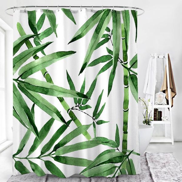 

2020 new plant printing shower curtain