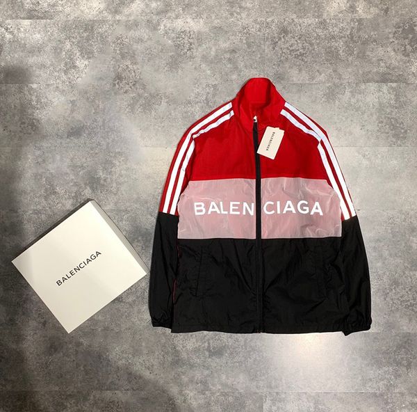 

2019 итальянская ткань ранняя осень последние парижские письма печать шить мода высокое качество мужские дизайнерские мужчины женщины прохла, White;black