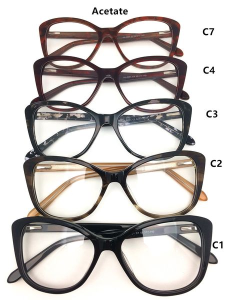 

оптовый ацетат классических очки оптического frame vintage style мужчины женщина 0031 очистить очки диоптрий очков плоского зеркала очки, Silver