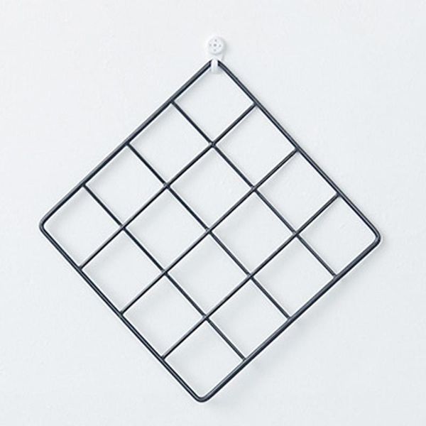 

white/black nordic style iron metal grid frame diy wall decorative 20*20cm 1pcs