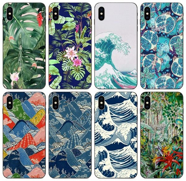 

[tongtrade] tropical plants case for iphone 11 pro max x xs xr 6s 5s 5c 5 se samsung a7 huawei mate 20 10 p30 y6 lg x power 2 wholesale case