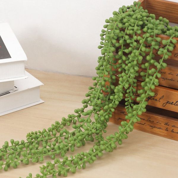 

8шт / set long искусственного wall hanging струнных растения поддельных суккуленты цветок для дома кофейни украшения