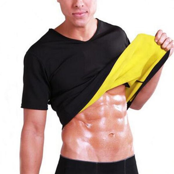 

men shapers wear compression slimming shirt short neoprene waist trainer vest slimming corset body shaper shapewear sweat vest, Black;white