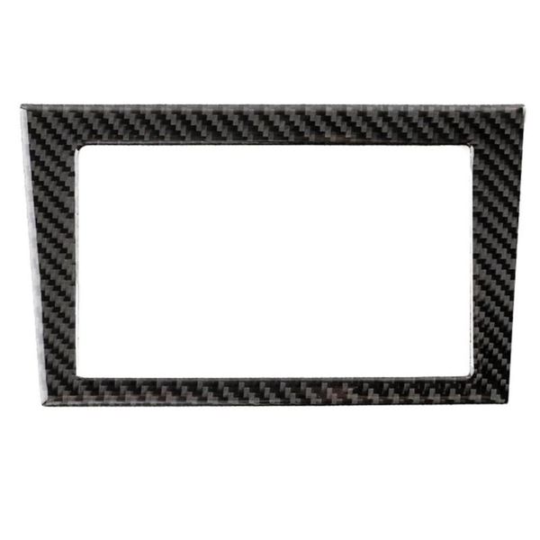 

carbon fiber console gps navigation cover trim for infiniti q50 v37 2014+ car interior decoration set
