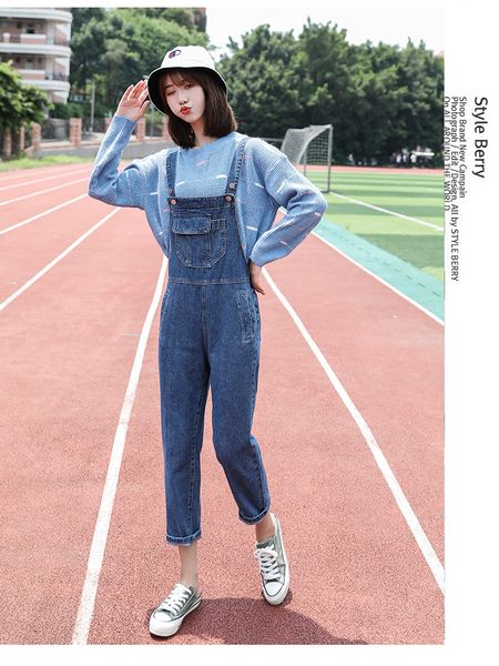 

blue han edition college female condole to take nine minutes of pants