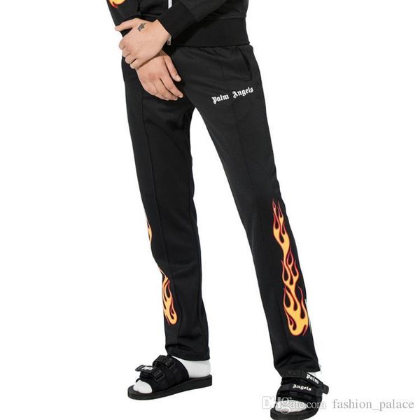 palm angels flame track pants