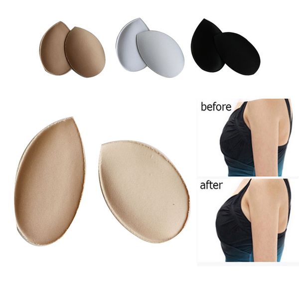 

1/3pair sponge bra pad women invisible swimsuit bikini inserts padding cup insert push up bra pads intimates accessories, Black;white