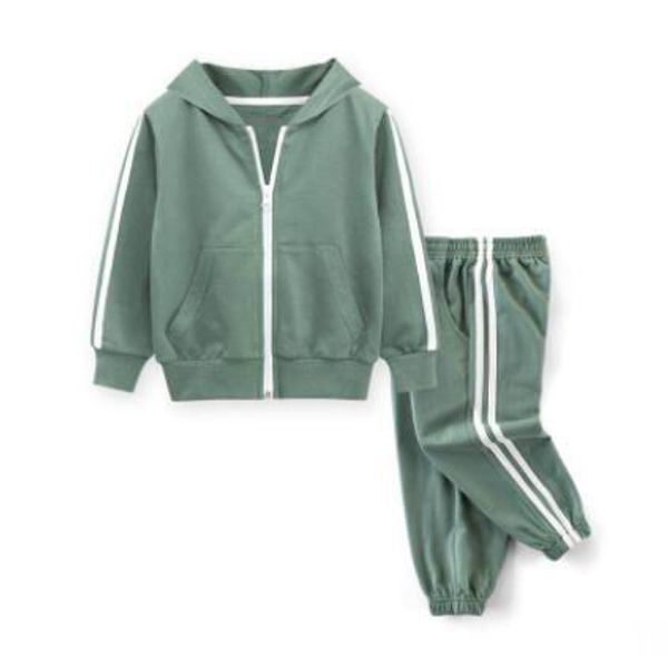 

2020 kids athletic soft sports suits with caps for boys and girls 4046n