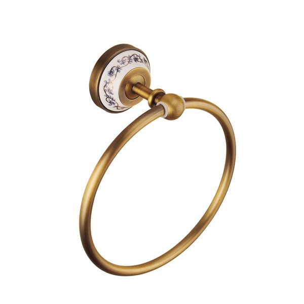

madica 22*18.5cm towel rings for shower room bedroom metal nail towel holder for washcloth vintage brass wall rings