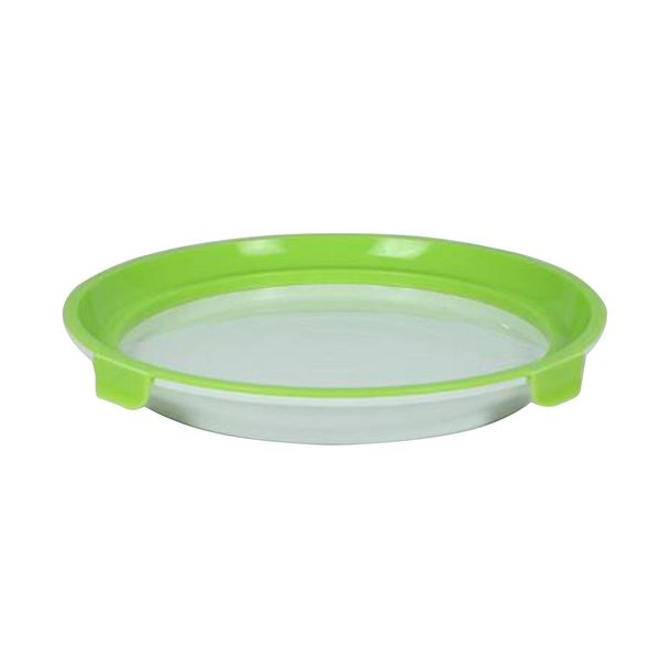 

green creative plastic preservation tray kitchen items storage container set fresh storage microwave