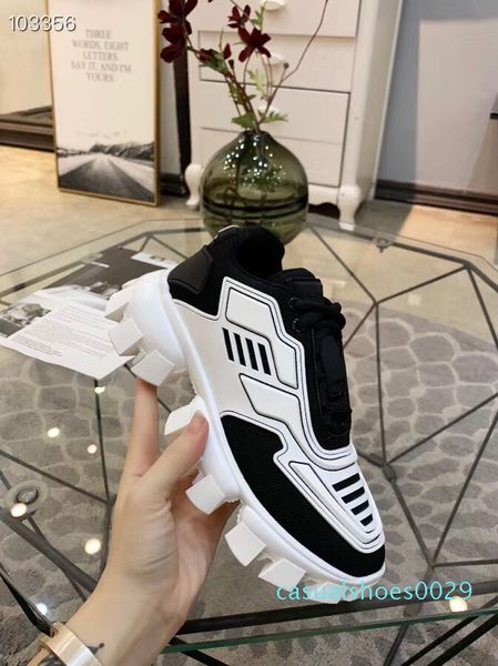 

2019 new designer shoes men and women cloudbust thunder knit designer oversized women's shoes lightweight rubber sole casual shoes c29, Black