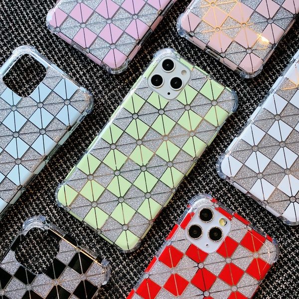 

роскошный телефон чехол для iphone 11 pro max xr xs max 8 7 6plus высокое покрытие сверкающих качества anti-падение чехол для телефона