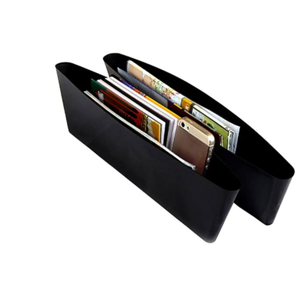 

black car storage box gap filler plastic console pocket organizer interior accessories car seat side drop caddy catcher