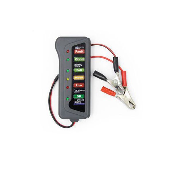 

mini 12v car battery tester digital alternator testers 6 led lights display auto diagnostic tool for cars