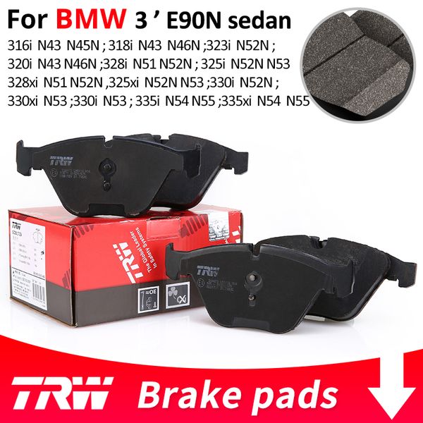 

4pieces/set trw front/rear car brake pads forbmw3seriese90n sedan316i 318i 320i 323i 325i 325xi 328i 328xi 330i 330xi 335i 335xi