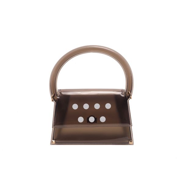 

флип новых летней прозрачной мини дама сумка конфета dot crossbody мешок желе lady handbag