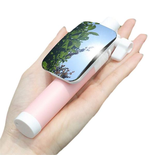 

extendable selfie stick with mirror universal 3.4mm jack audio wire monopod