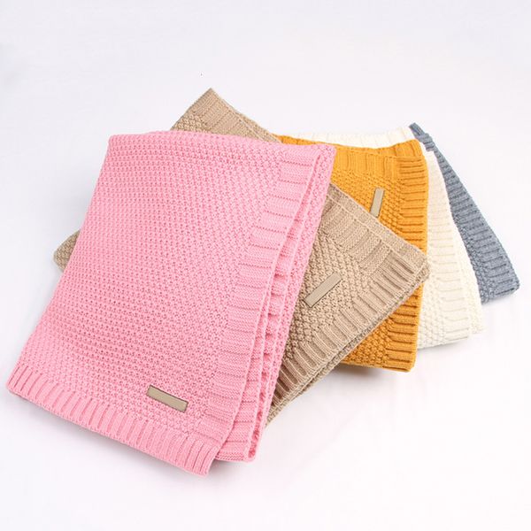 

baby swaddle muslin swaddle colorful soft bedding child blanket newborns wrap knitted organic cotton children's bed blankets