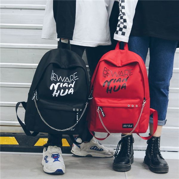 

trend women backpack korea style female college students back pack large capacity letter pattern printing girls knapsack cj191201