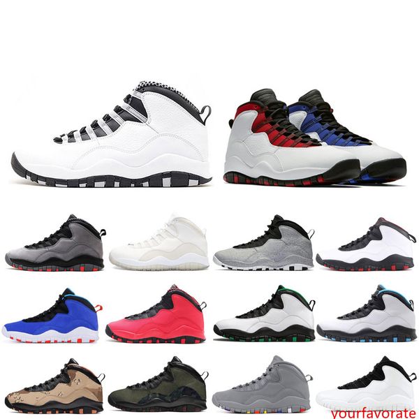 

10 10s woodland camo desert camo basketball shoes fusion red grey infrared im back new mens trainer athletic sports designer sneaker